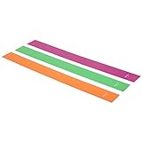 Amazon Basics Fascia elastica di resistenza in TPE, 1500 mm, set da 3 unità , Multicolore