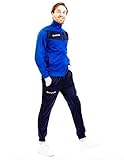 menitashop Tuta GIVOVA Uomo Donna Visa Fitness Calcio Blu Nero Bianco Giallo Rosso (Azzurro/Blu, XL)