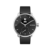 Withings Scanwatch 38 mm Nero, Hybrid Smart Watch with ECG, Heart Rate Sensor And Oximeter, SpO2, Sleep Tracking Unisex-Adult