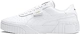 PUMA Women's Fashion Shoes CALI WN'S Trainers & Sneakers, PUMA WHITE-PUMA WHITE, 38