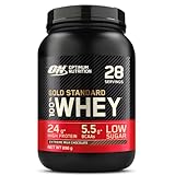 Optimum Nutrition Gold Standard 100% Whey Proteine in polvere per lo Sviluppo e il Recupero Muscolare con Glutammina e Aminoacidi BCAA Naturali, Gusto Cioccolato al Latte Estremo, 28 Dosi, 896 g
