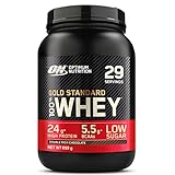 Optimum Nutrition Gold Standard 100% Whey Proteine in polvere per lo Sviluppo e il Recupero Muscolare con Glutammina e Aminoacidi BCAA Naturali, Gusto Doppio Cioccolato, 29 Dosi, 899 g