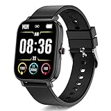 Smartwatch, 1.69”Orologio Fitness Uomo Donna Impermeabil IP68, Smart Watch con Cardiofrequenzimetro/Contapassi/Cronometri, Notifiche Messaggi, 8 Sportive, Activity Fitness Tracker per Android iOS