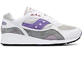 Saucony, Shadow 6000, Scarpe Sneaker Moda Casual Unisex (White Grey Purple, Numeric_42)