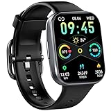 Smartwatch, Orologio Fitness Uomo Donna 1.69' Smart Watch con Contapassi/Cardiofrequenzimetro/SpO2/Cronometro, 25 Sportivo, Notifiche Messaggi, Impermeabil IP68 Fitness Tracker per Android iOS -2022