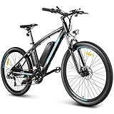 ANCHEER 27.5' Mountain Bike Elettrica, Bici Elettrica per Adulti 250W E-Bike con Batteria agli Ioni di Litio 36V 10Ah, Bicicletta Elettrica con Display LCD, 21 Velocità (27.5' 36V 10Ah LCD)