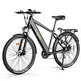 Eleglide Bicicletta Elettrica, T1, 27,5' bici elettrica con 13Ah rimovibile Li-Ion Battery, display LCD, Shimano 7 velocità, bici trekking elettrica per adolescenti e adulti, 50Nm